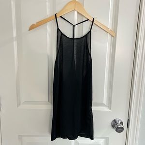 Black sheer lululemon tank